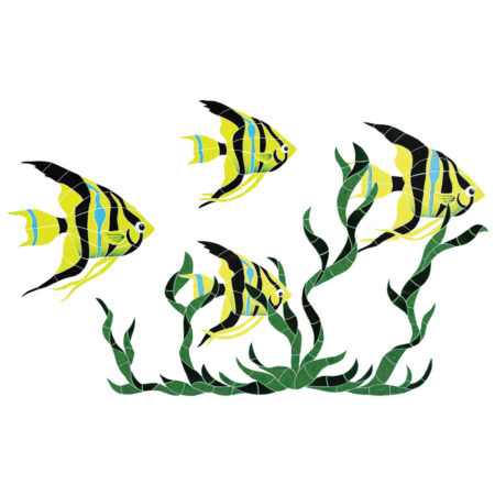 FISH GROUP IN SEAGRASS (FGSYELLM) 31″X50″