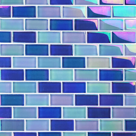 BRIGHT BLUE BLEND 1×2 (GC82348B7) by Artistry in Mosaics
