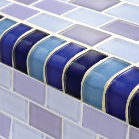 COBALT BLUE BLEND TRIM 1×2 (TRIM-GC82348B2) by Artistry Mosaics