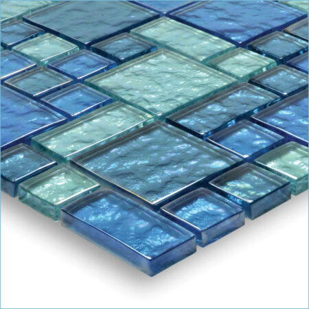 BLUE BLEND MIXED (GG8M2348B18) by Artistry in Mosaics
