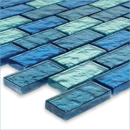 BLUE BLEND 1×2 (GG82348B18) by Artistry in Mosaics