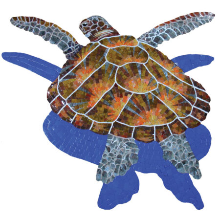Loggerhead Turtle Large with Shadow (G-LTSHL) 36″x38″