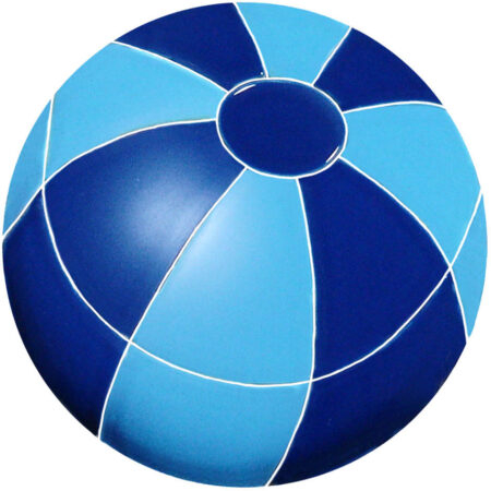 BEACH BALL 7″ BLUE (BBABLUS) by Artistry in Mosaics