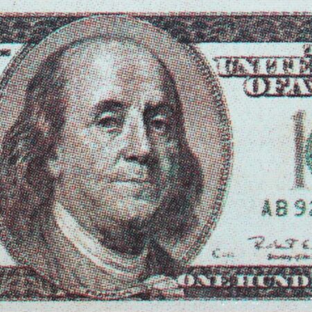 100 Dollar Bill 6″x3″ PORC-DB26