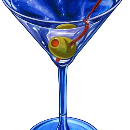 Martini Drink 8″ x 5″ PORC-MD29