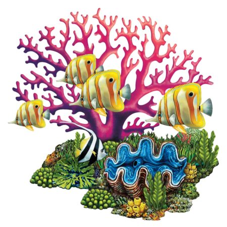 Coral Reef 25″ x 25″ by Custom Mosaics