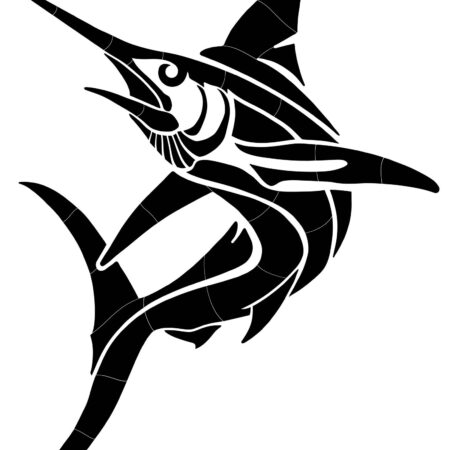 Tribal Marlin –  60″ x 49″ by Custom Mosaics