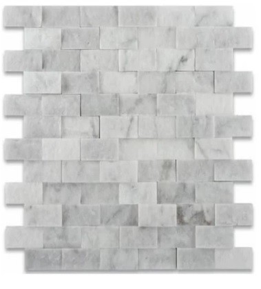 Carrara Marble Split Face 2×4