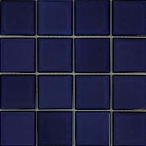 Cobalt Blue  3×3 Porcelain Mosaic 12×12 Sheet