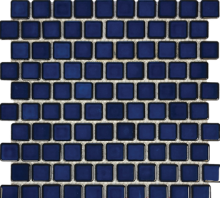 Cobalt Blue​ Porcelain 1×1 Mosaic 12×12 Sheet