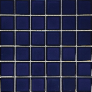 Cobalt Blue​ Porcelain 2×2 Mosaic 12×12 Sheet