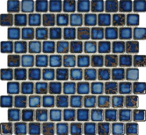 Terra Blue Porcelain 1×1 Mosaic 12×12 Sheet