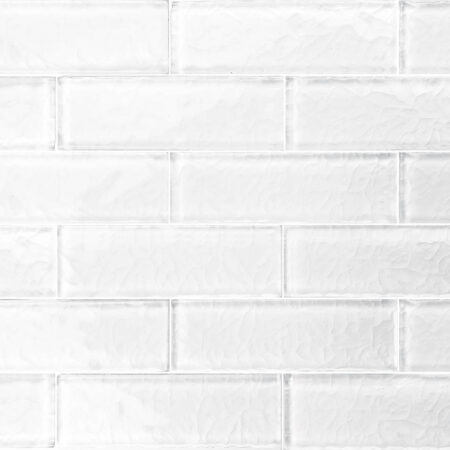 WHITE GLASS 2″ X 6″ MS826W2 by Artistry in Mosaics