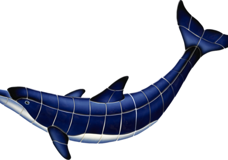 Blue Dolphin-B by Custom Mosaics