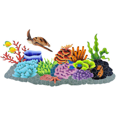 Caribbean Reef 31 x 60 by Artistry in Mosaic