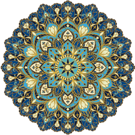 COSMIC BLISS MANDALA by Custom Mosaics