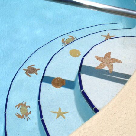 Crab, 8 brown  5″x 8″ by Artistry in Mosaics