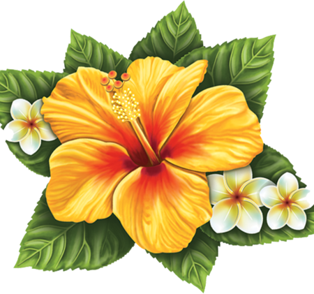 Single Hibisicus Flower – Yellow 10″x9″ by Custom Mosaics