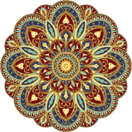 Sublime Earth Mandala by Custom Mosaics