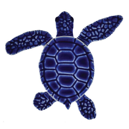 Loggerhead Turtle Mini blue by Artistry in Mosaics