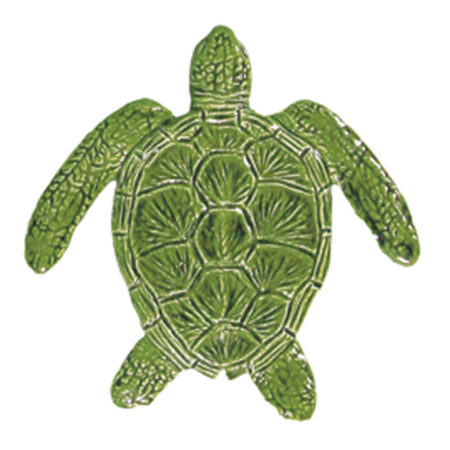 Loggerhead Turtle green 6″ by Artistry in Mosaics