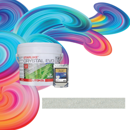 The Tile Doctor Starlike Crystal EVO 700 Epoxy Grout + Chrysolite J.28