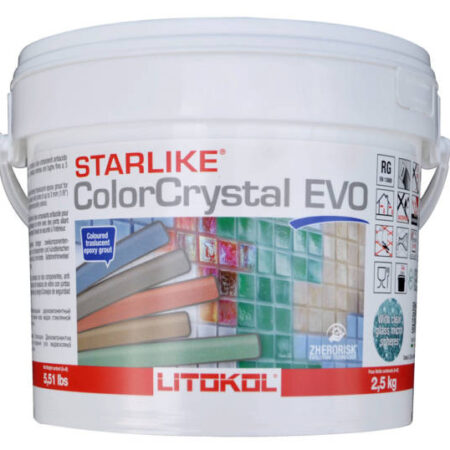 THE TILE DOCTOR STARLIKE COLOR CRYSTAL GROUT AZZURRO TAORMINA EVO 820 5.5LB PAIL