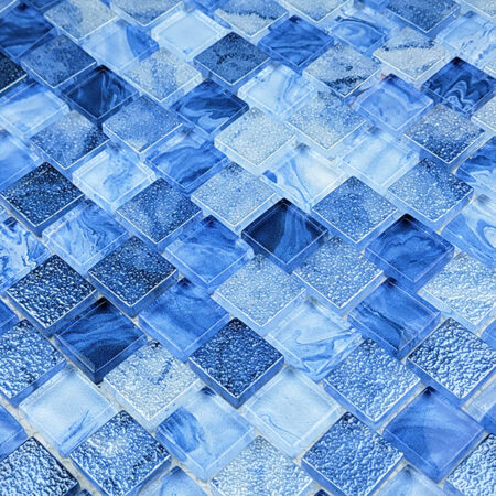 ARTISTRY IN MOSAICS SIGNATURE SERIES LAPIS BLUE SS82323B3 1X1 GLASS TILE
