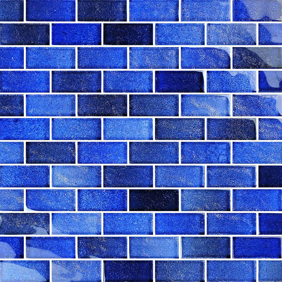 ARTISTRY IN MOSAICS Crystal Waters Series DEEP SEA 1X2 CW812B4