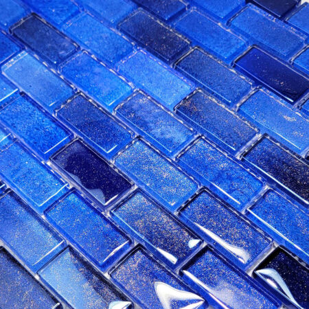 ARTISTRY IN MOSAICS Crystal Waters Series DEEP SEA 1X2 CW812B4