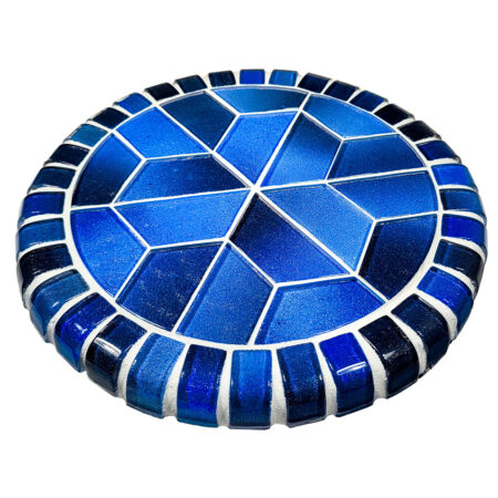 ARTISTRY IN MOSAICS  DEEP SEA BARSTOOL TOP BS-CWB4